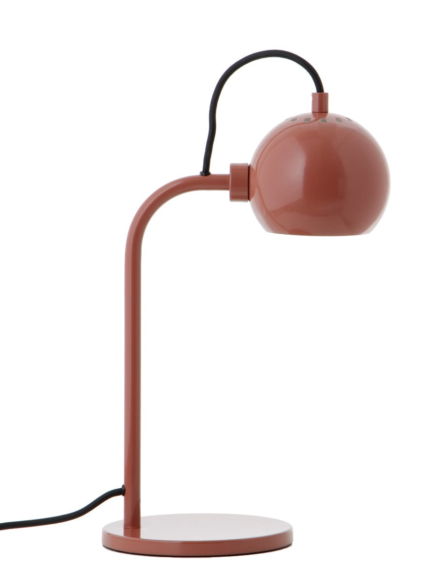 Metal bordlampe - Glossy Red